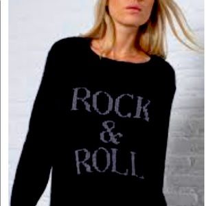 Wooden Ships Rock & Roll Black Sweater in Black